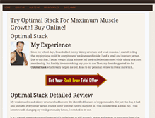 Tablet Screenshot of optimalstackproduct.com
